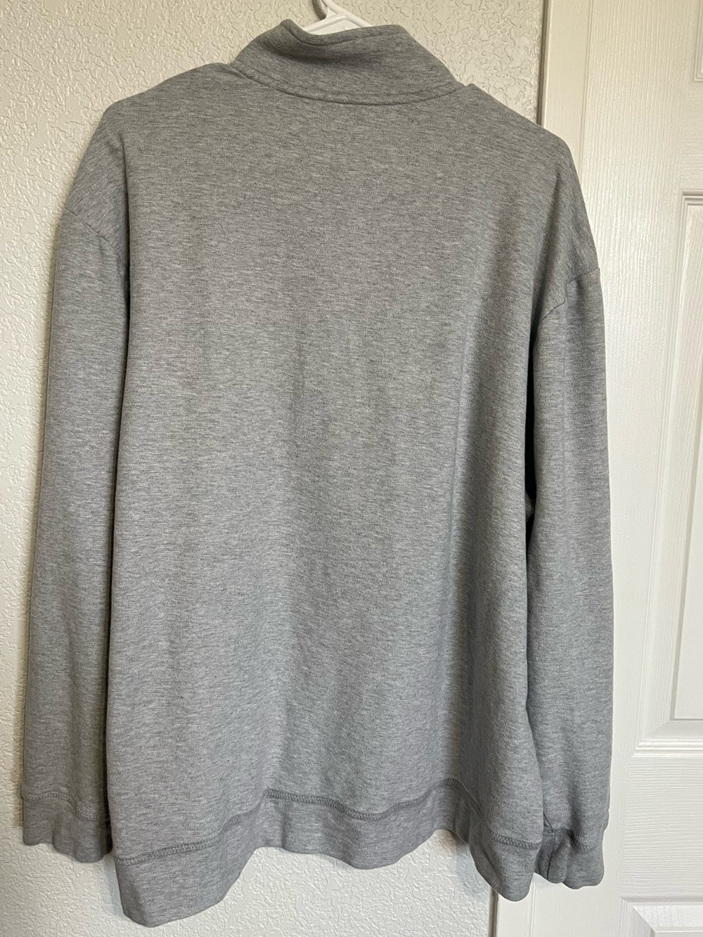 Vineyard Vines Men's Light Gray Half-Zip Pullover Sweater - Picture 4 of 5